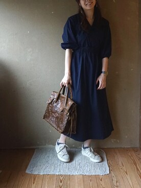 じゃぶじゃぶ洗える便利なカシュクールワンピースを使った人気ファッションコーディネート Wear