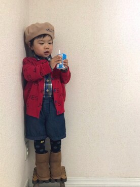hinataさん(キッズ・100cm)の冬コーディネート