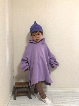 「DRESKIP（ドレスキップ）のアイテム」を使った、hinataさん（キッズ・100cm）の春コーディネート