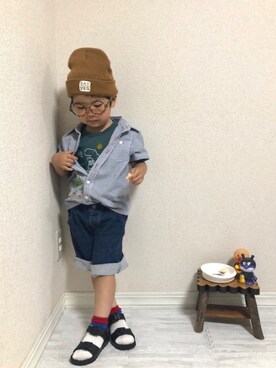 hinataさん(キッズ・100cm)の夏コーディネート