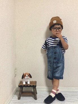 「アイテム（音楽/本・雑誌）」を使った、hinataさん（キッズ・92cm）の夏コーディネート