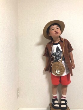 「アイテム（音楽/本・雑誌）」を使った、hinataさん（キッズ・92cm）の夏コーディネート