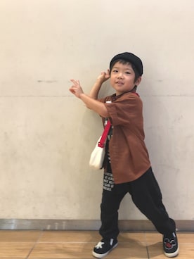 「アイテム（音楽/本・雑誌）」を使った、hinataさん（キッズ・100cm）の秋コーディネート