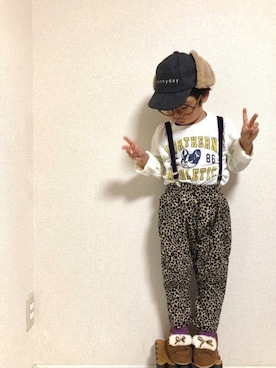 「アイテム（音楽/本・雑誌）」を使った、hinataさん（キッズ・100cm）の秋コーディネート