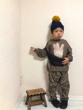 「レオパらぶフェス2019」｜hinataさん（キッズ・100cm）の秋コーディネート