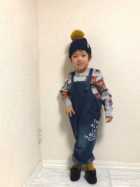 「アイテム（音楽/本・雑誌）」を使った、hinataさん（キッズ・110cm）の秋コーディネート