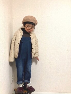 「アイテム（ブルゾン）」を使った、hinataさん（キッズ・110cm）の冬コーディネート