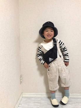 「Thomas（トーマス）のアイテム」を使った、hinataさん（キッズ・110cm）の春コーディネート