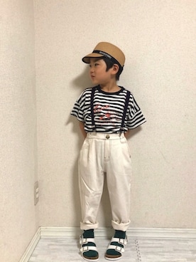 「アイテム（音楽/本・雑誌）」を使った、hinataさん（キッズ・110cm）の夏コーディネート