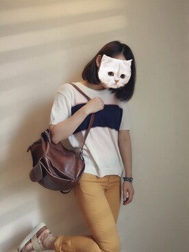 「HOMEMADEのアイテム」を使った、アボカドさん（レディース・160cm）の夏コーディネート