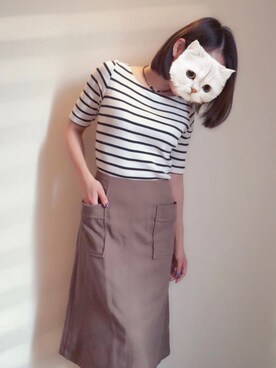 「MADRASMODELLO（マドラスモデロ）のアイテム」を使った、アボカドさん（レディース・160cm）の秋コーディネート