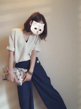 「Riz raffinee（リズラフィーネ）のアイテム」を使った、アボカドさん（レディース・160cm）の夏コーディネート