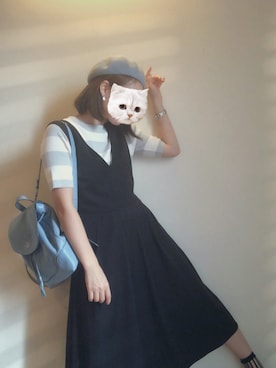 「UNTITLED（アンタイトル）のアイテム（ハンチング/ベレー帽）」を使った、アボカドさん（レディース・160cm）の秋コーディネート