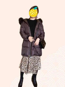 「スナイデル」｜「アイテム（その他）」を使った、アボカドさん（レディース・160cm）の冬コーディネート