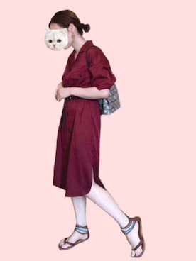 「BELLE（ベル）のアイテム」を使った、アボカドさん（レディース・160cm）の夏コーディネート