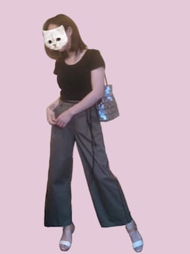 「DIANA」｜「アイテム（パンツ）」を使った、アボカドさん（レディース・160cm）の夏コーディネート