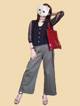 「SRIC（スリック）のアイテム」を使った、アボカドさん（レディース・160cm）の秋コーディネート