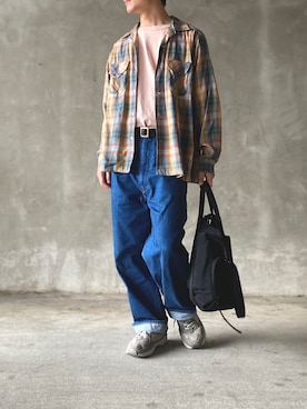 「PENDLETON（ペンドルトン）のアイテム」を使った、fukaさん（メンズ・170cm）の夏コーディネート