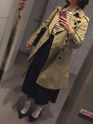 Ray BEAMS+SWANLAKE 別注トレンチコート ベージュ Ray BEAMS（レイビームス）の「○SWANLAKE×Ray BEAMS / 別注