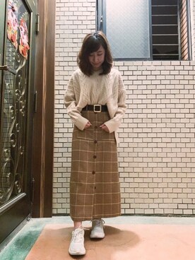「ONCE UPON A TIME（ワンス　アポン　ア　タイム）のアイテム」を使った、Maureenさん（レディース・155cm）の春コーディネート