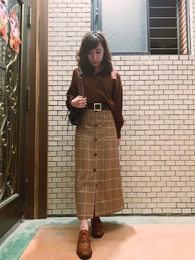 「ONCE UPON A TIME（ワンス　アポン　ア　タイム）のアイテム」を使った、Maureenさん（レディース・155cm）の春コーディネート