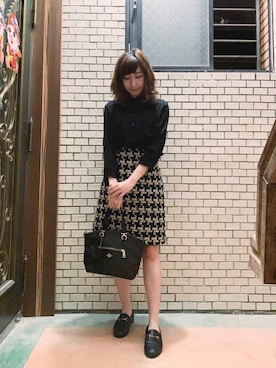 「ONCE UPON A TIME（ワンス　アポン　ア　タイム）のアイテム」を使った、Maureenさん（レディース・155cm）の春コーディネート