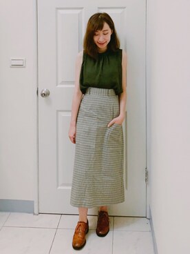 「ONCE UPON A TIME（ワンス　アポン　ア　タイム）のアイテム」を使った、Maureenさん（レディース・155cm）の夏コーディネート