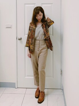 「ONCE UPON A TIME（ワンス　アポン　ア　タイム）のアイテム」を使った、Maureenさん（レディース・155cm）の夏コーディネート