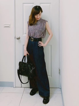 「ONCE UPON A TIME（ワンス　アポン　ア　タイム）のアイテム」を使った、Maureenさん（レディース・155cm）の夏コーディネート
