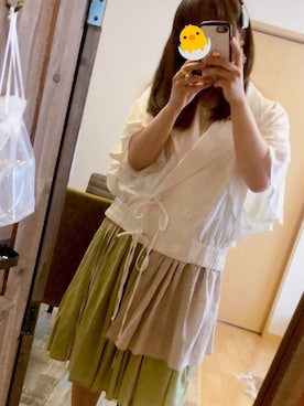 「sakishimatokyo（サキシマトーキョー）のアイテム（その他アウター）」を使った、しーこさん（レディース・151cm）の夏コーディネート