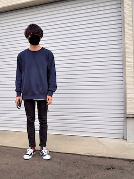 「UNIQLO（ユニクロ）のウルトラストレッチジーンズ（デニムパンツ）」を使った、takeさん（メンズ・170cm・20代）の春コーディネート