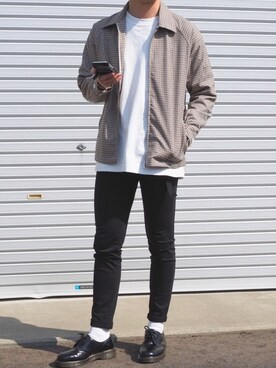 「UNIQLO（ユニクロ）のウルトラストレッチジーンズ（デニムパンツ）」を使った、takeさん（メンズ・171cm・20代）の春コーディネート