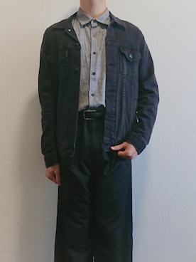 「Daniel Wellington」｜「アイテム（デニムジャケット）」を使った、whitekoko1さん（メンズ・174cm）の秋コーディネート