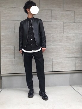 「STUDIOUS（ステュディオス）のアイテム（ウォレットチェーン）」を使った、TaKaさん（メンズ・175cm）の春コーディネート
