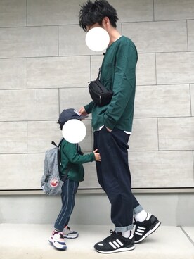 「JUNRED（ジュンレッド）のアイテム（ボディバッグ/ウエストポーチ）」を使った、TaKaさん（メンズ・175cm）の春コーディネート