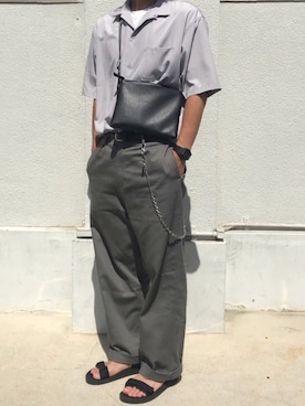 「EMMA  CLOTHES」｜「アイテム（財布/小物）」を使った、TaKaさん（メンズ・175cm）の夏コーディネート
