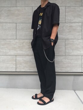 「STUDIOUS（ステュディオス）のアイテム（財布/小物）」を使った、TaKaさん（メンズ・175cm）の夏コーディネート