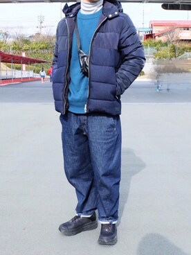 「Engineered Jeans」｜TaKaさん（メンズ・176cm）の冬コーディネート