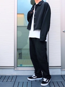 「Johnbull Private labo（ジョンブルプライベートラボ）のアイテム（スラックス）」を使った、TaKaさん（メンズ・176cm）の春コーディネート