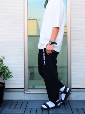「YARD PLUS（ヤードプリュス）のアイテム（スラックス）」を使った、TaKaさん（メンズ・176cm）の春コーディネート