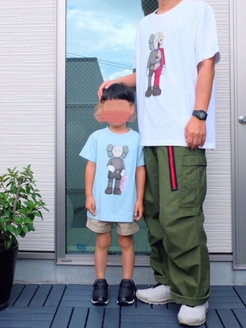 宿 怖がらせる フィット ユニクロ 親子 コーデ T シャツ Cafe Bar Andi Jp