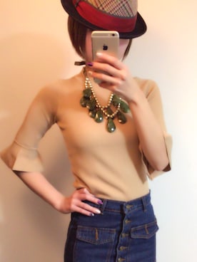 「B'2nd（ビーセカンド）のアイテム（帽子）」を使った、carpedium_mykさん（レディース・163cm）の冬コーディネート