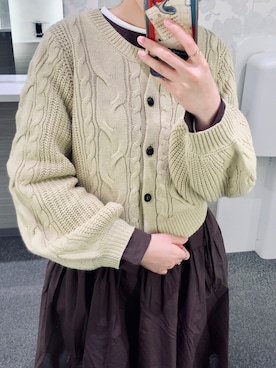 「ISOOK（アイスー）のアイテム（ワンピース）」を使った、mさん（レディース・169cm）の冬コーディネート