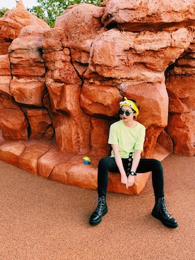 「G-SHOCK」｜「アイテム（ブーツ）」を使った、Rito.さん（レディース・170cm）の秋コーディネート