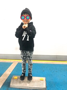 「Champion別注」｜tomtomさん（キッズ・110cm）の秋コーディネート