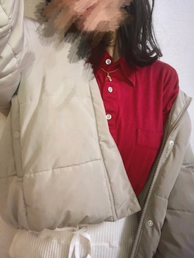 「YSL（ワイエスエル）のアイテム（トップス）」を使った、mkさん（レディース・164cm）の冬コーディネート