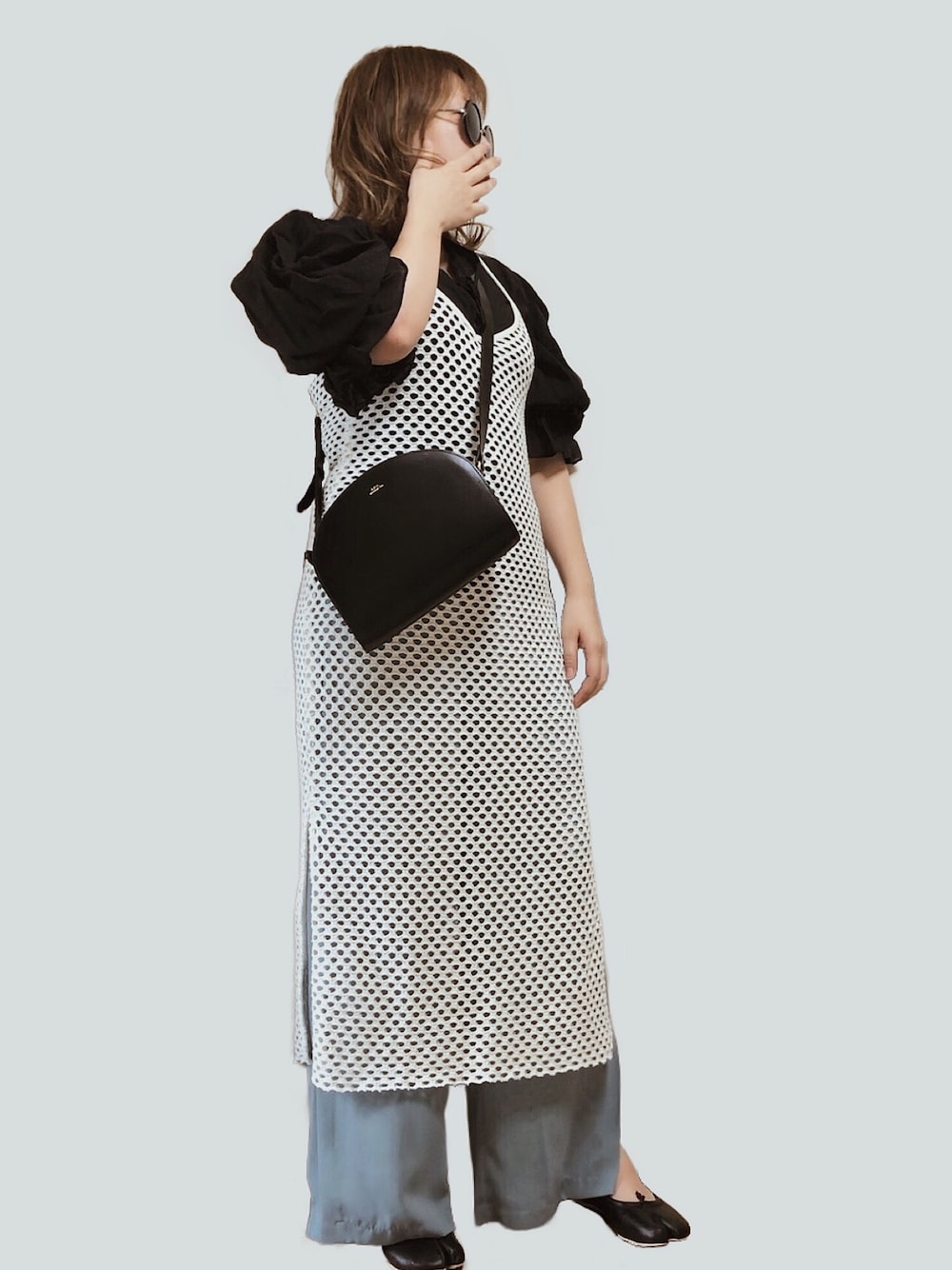 TODAYFUL（トゥデイフル）の「2WAYシルケットブラウス（シャツ