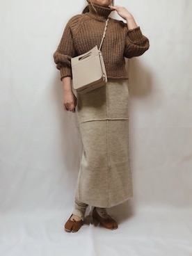 「レッグウォーマー」｜「アイテム（その他）」を使った、eriiicaさん（レディース・158cm）の秋コーディネート