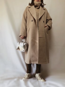 「チャックテイラー」｜「アイテム（その他）」を使った、eriiicaさん（レディース・158cm）の冬コーディネート
