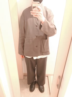 ー品販売 LIDMN リドム CUPRO チャコール JK SHIRT RATINE - カバーオール
